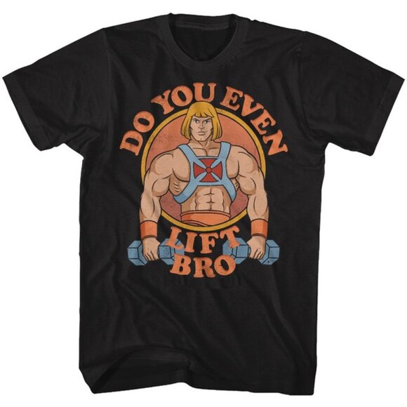Masters Of The Universe Do You Even Lift Bro T-Shirt He-Man Gym Tee 05 - Picture 1 of 5